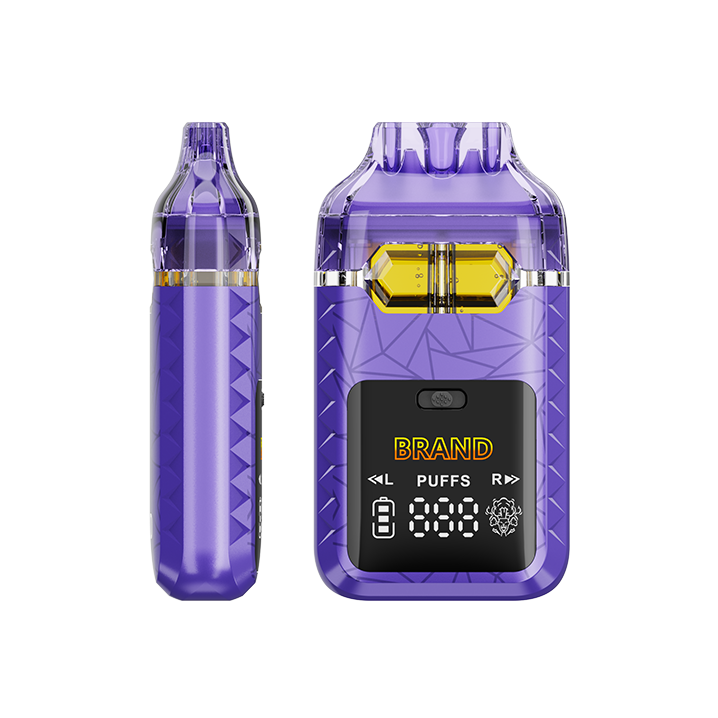 Crystal Dual Chamber Disposable 1ml 2ml Cannabis Vapes