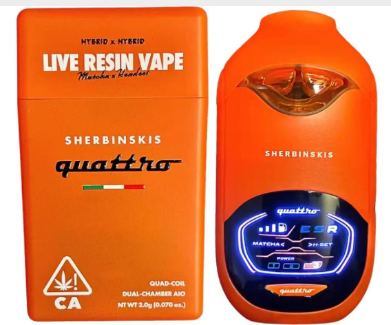 Sherbinskis Quattro 1ml+1ml Dual Chamber Disposable Vape Empty Devices Wholesale