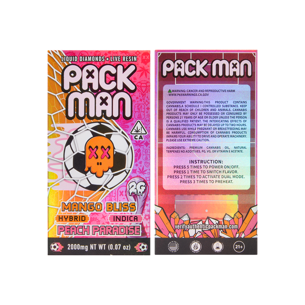 Packman Football 2g Dual Chamber Disposable With LED Screen