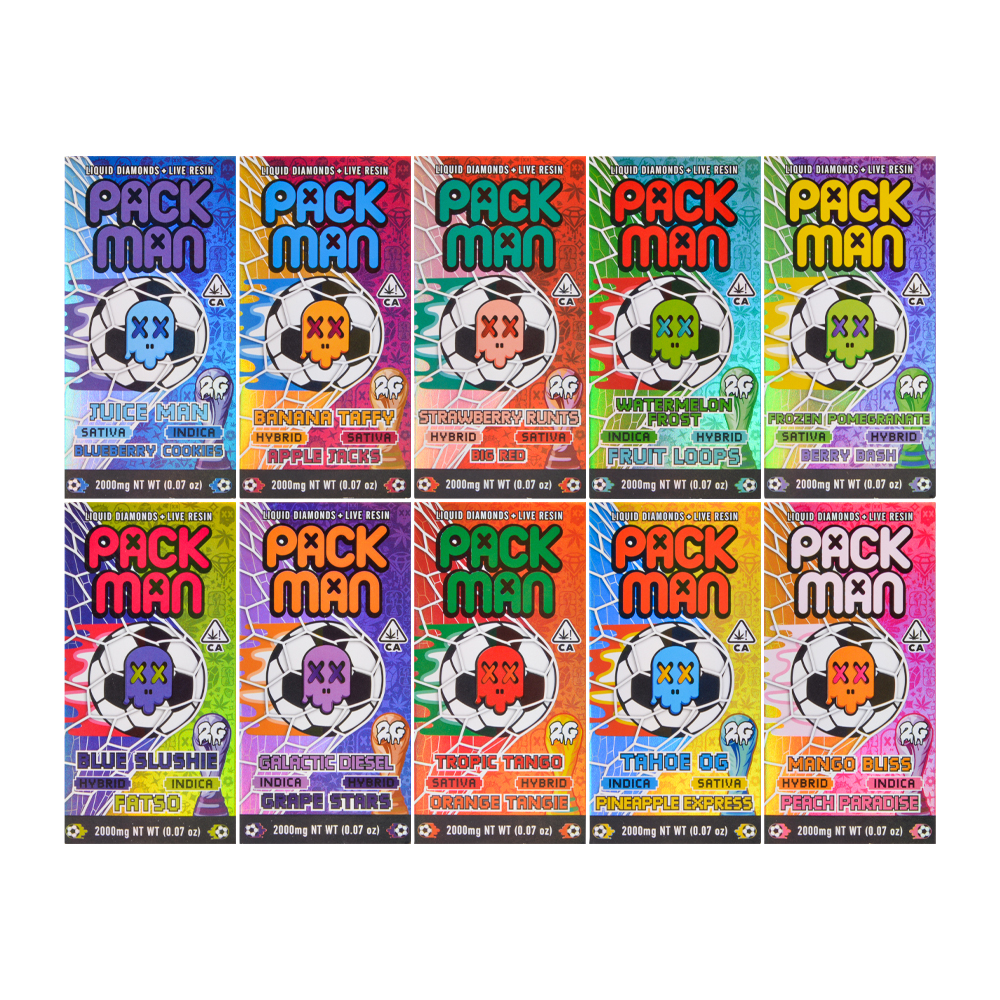 Packman Football 2g Dual Chamber Disposable With LED Screen