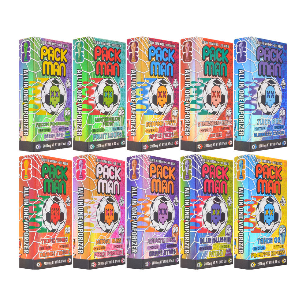 US Stock Pacman Wold Cup Collab 1ml+1ml Disposable Vape Empty Devices