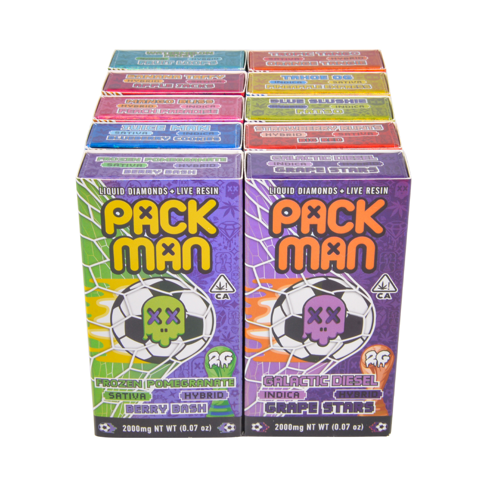 US Stock Pacman Wold Cup Collab 1ml+1ml Disposable Vape Empty Devices