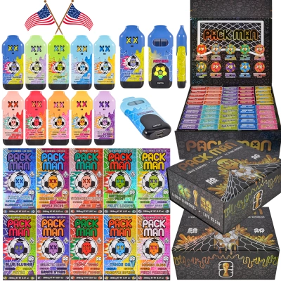 US Stock Pacman Wold Cup Collab 1ml+1ml Disposable Vape Empty Devices 01