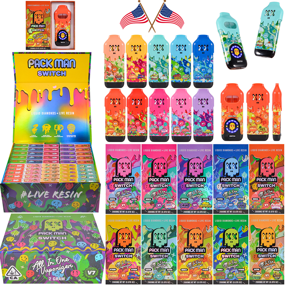 US Stock Packman Switch V7 Disposable Dual 1ml+1ml Empty Device