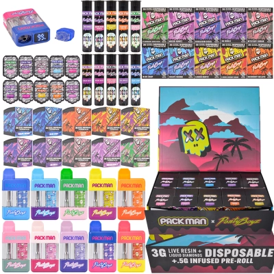 Packman X Panty Boyz 3g Disposable With Preroll Paper 01