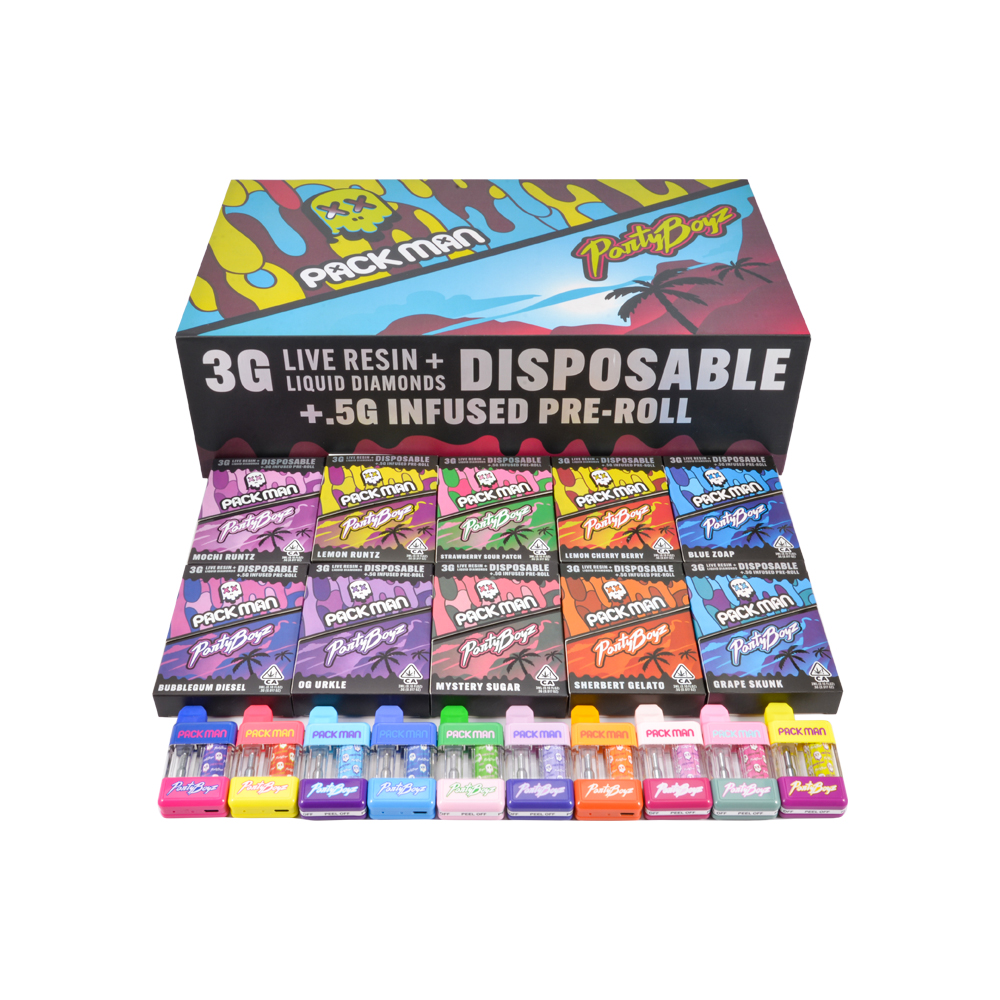 Packman X Panty Boyz 3g Disposable With Preroll Paper