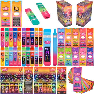 Whole melts X Packman 1g Empty CBD Disposable With Digital Screen 01