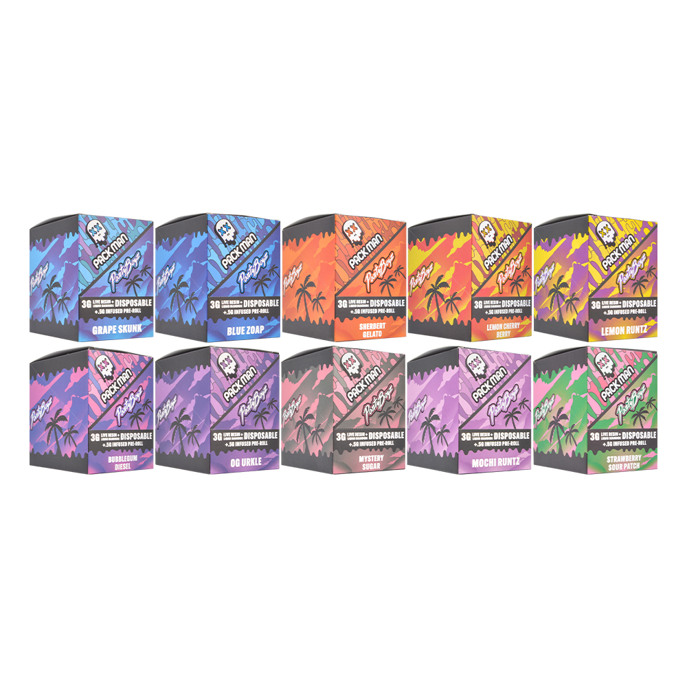 USA Warehouse Packman X Panty Boyz 3g Disposable With Preroll Paper