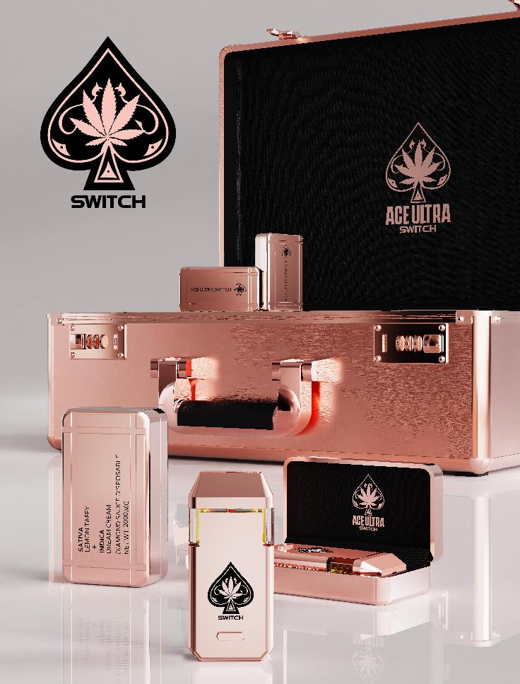 ACE Ultra Switch 1ML+1ML Disposable Dual Chamber Rosy Golden