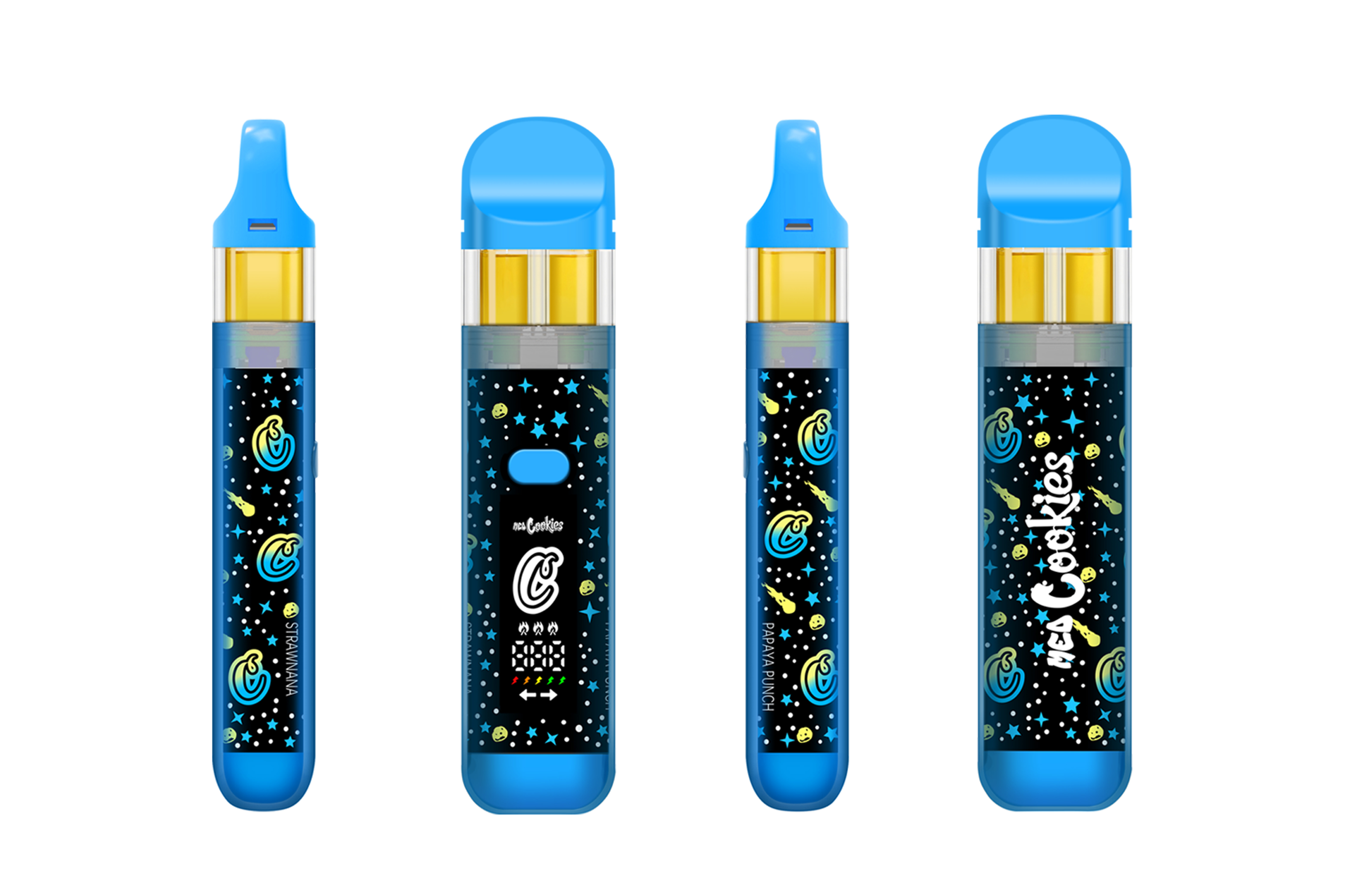 Meds Cookies Collab 1ML+1ML Dispo Dual Chamber Vape With LED Screen