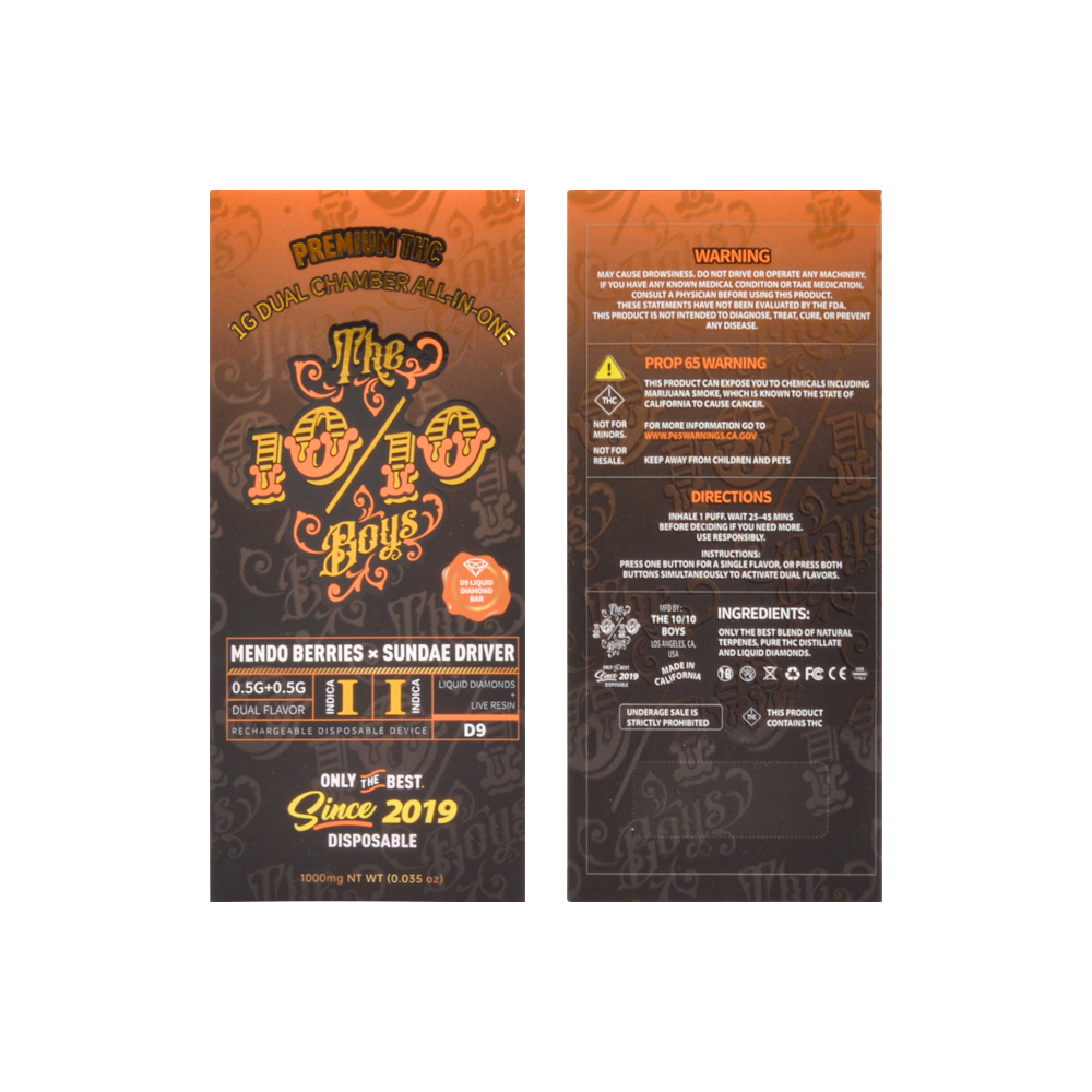 1010 Boys Vape 2g With Screen Wholesale Dual Chamber