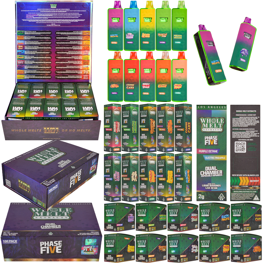 Phase 5 Whole Melt 1ML+1ML Disposable Vape Empty Dispo Wholesale