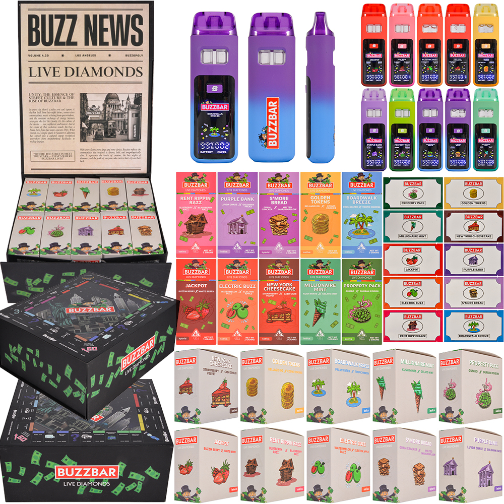 Buzz Bar 1ml+1ml Disposable Vape Dual Chamber Disposable 