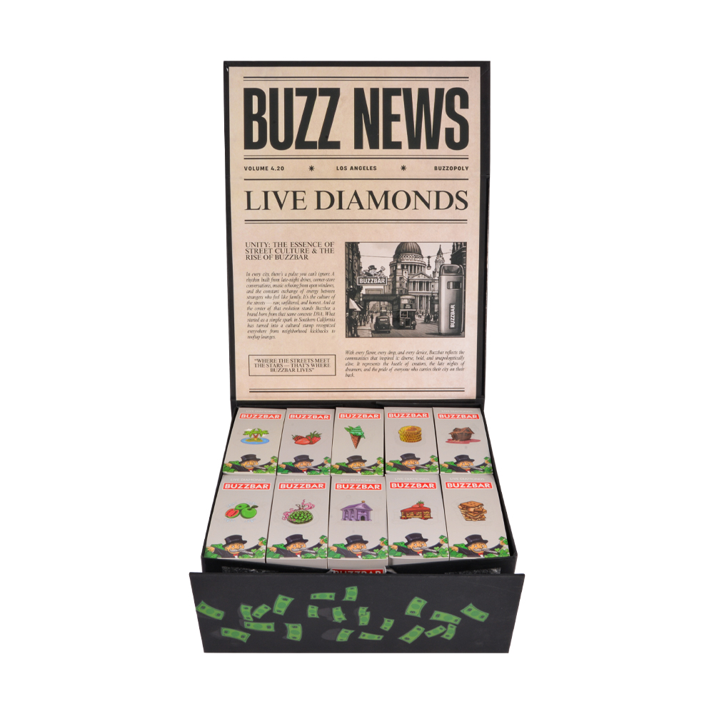 Buzz Bar 1ml+1ml Disposable Vape Dual Chamber Disposable 