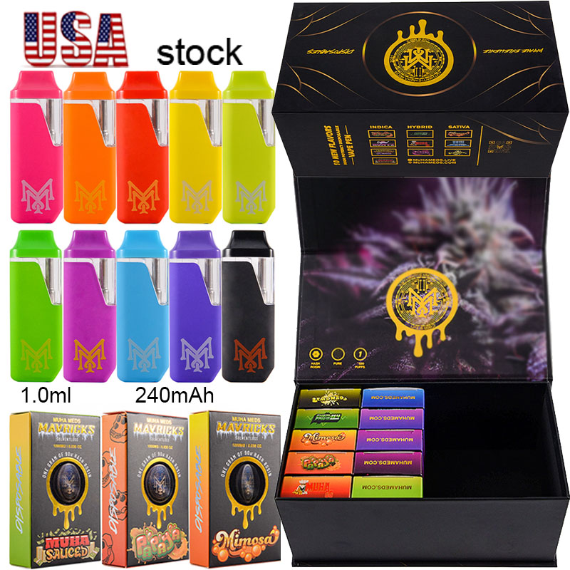 USA 200pcs/lot Muha Meds Maverick 1g Disposable