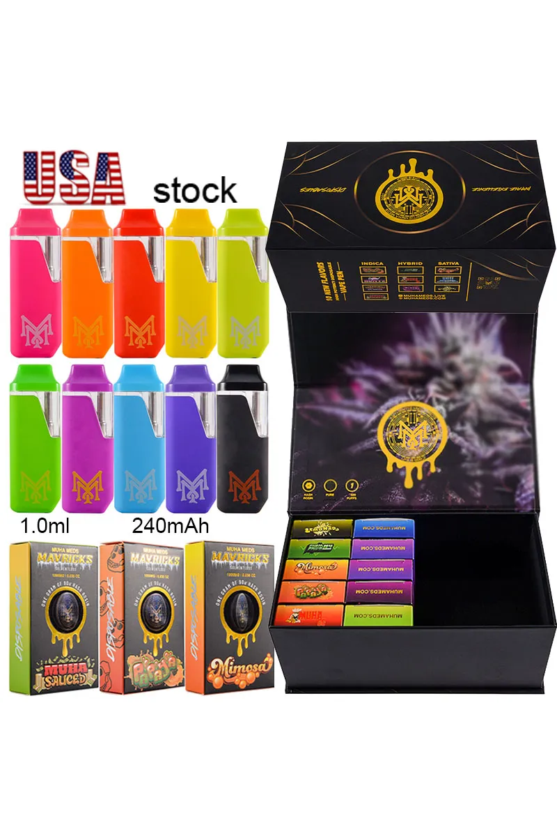 USA 200pcs/lot Muha Meds Maverick 1g Disposable