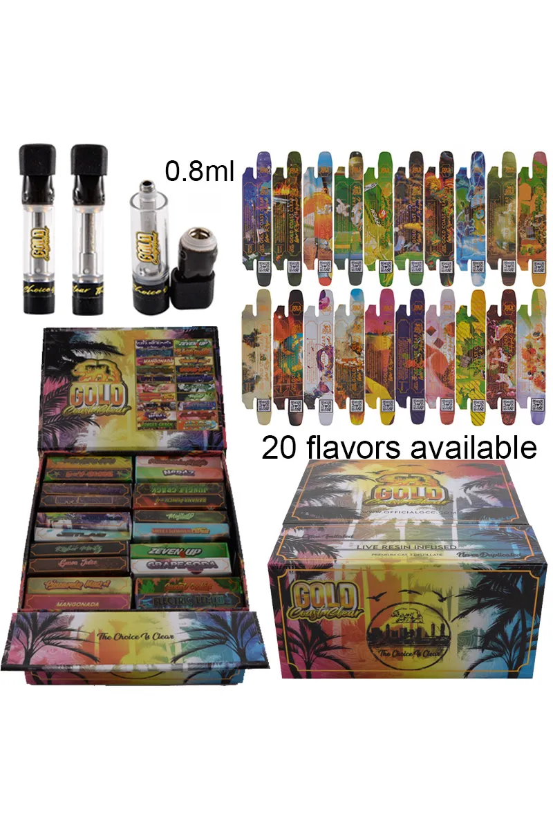 Gold Coast Clear Live Resin Infused Carts