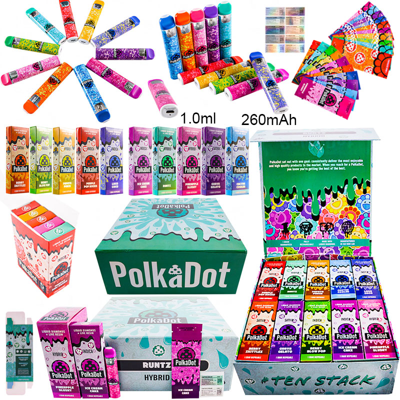 Polka Dot 1g Liquid Diamonds+Live Resin Disposable