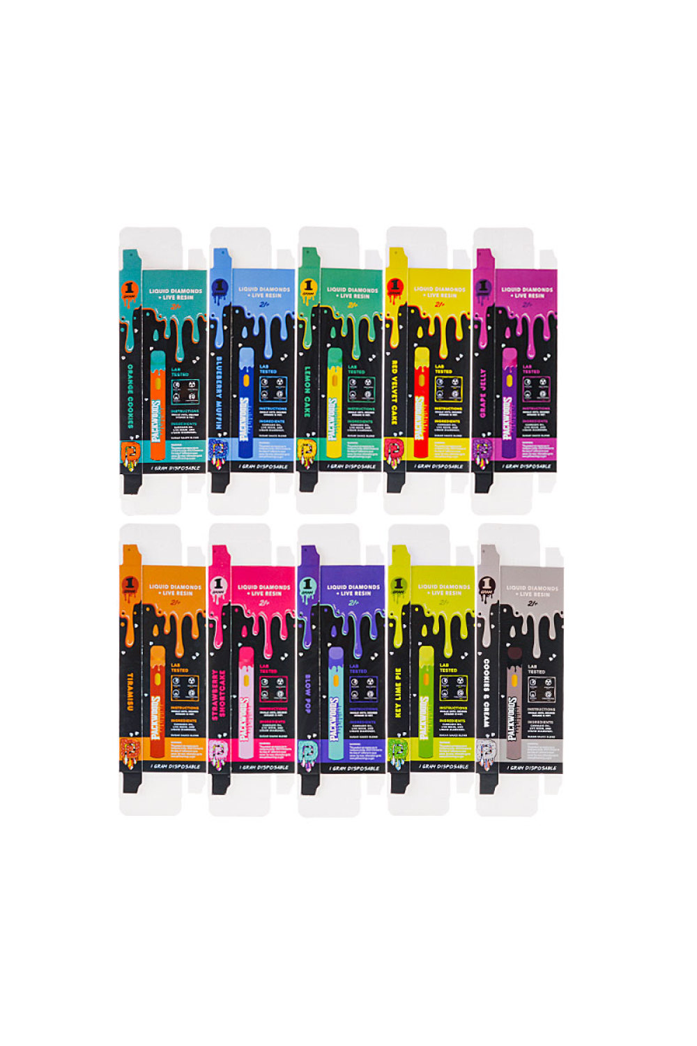 200pcs/lot USA Packwoods Runty V3 1g Disposale
