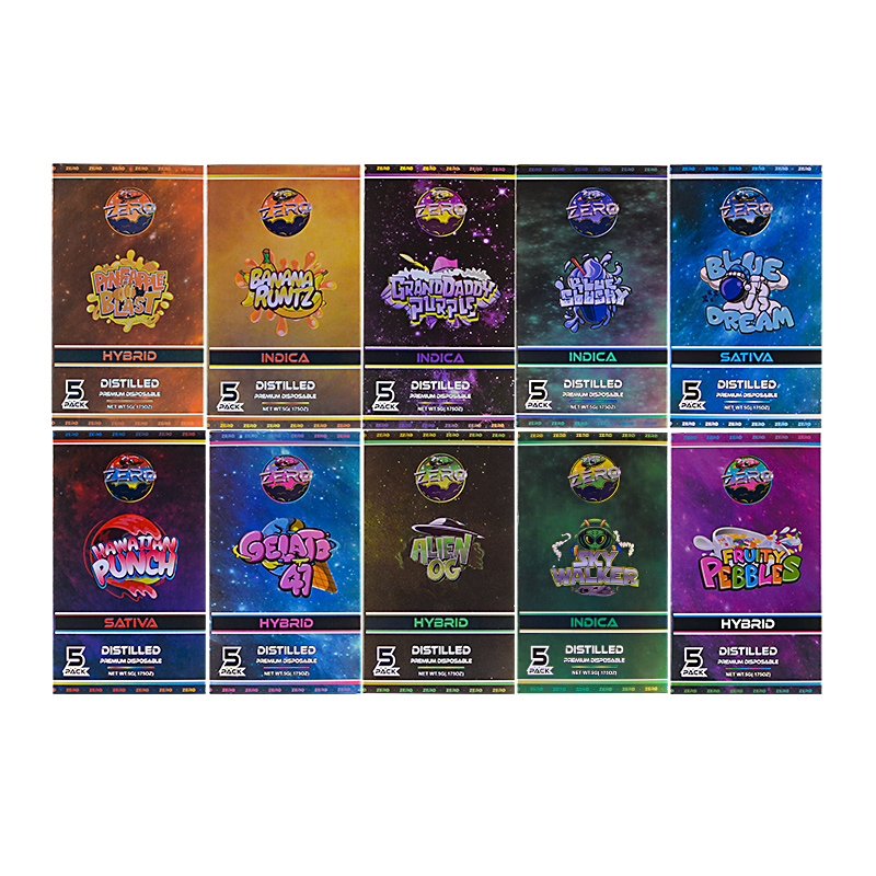 100pcs/lot USA Zero Gravity 1g Disposable