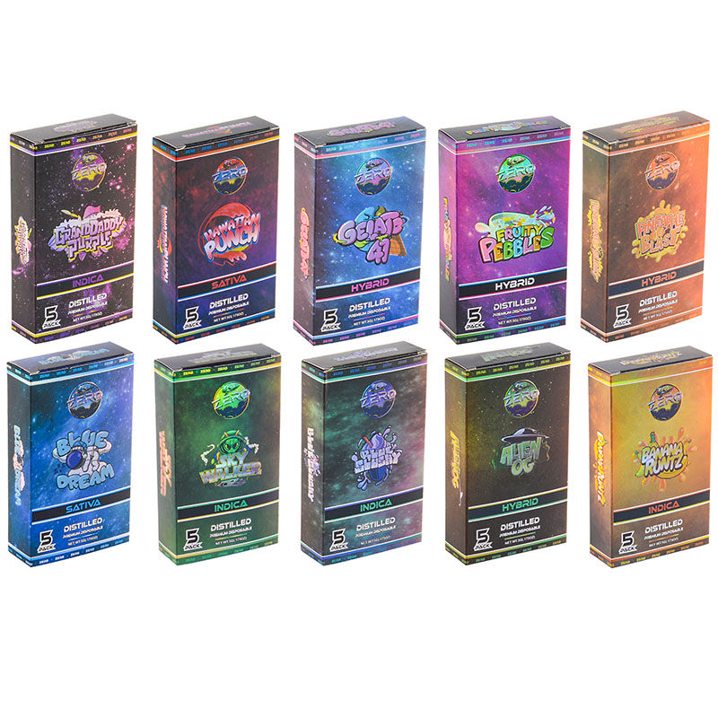 100pcs/lot USA Zero Gravity 1g Disposable