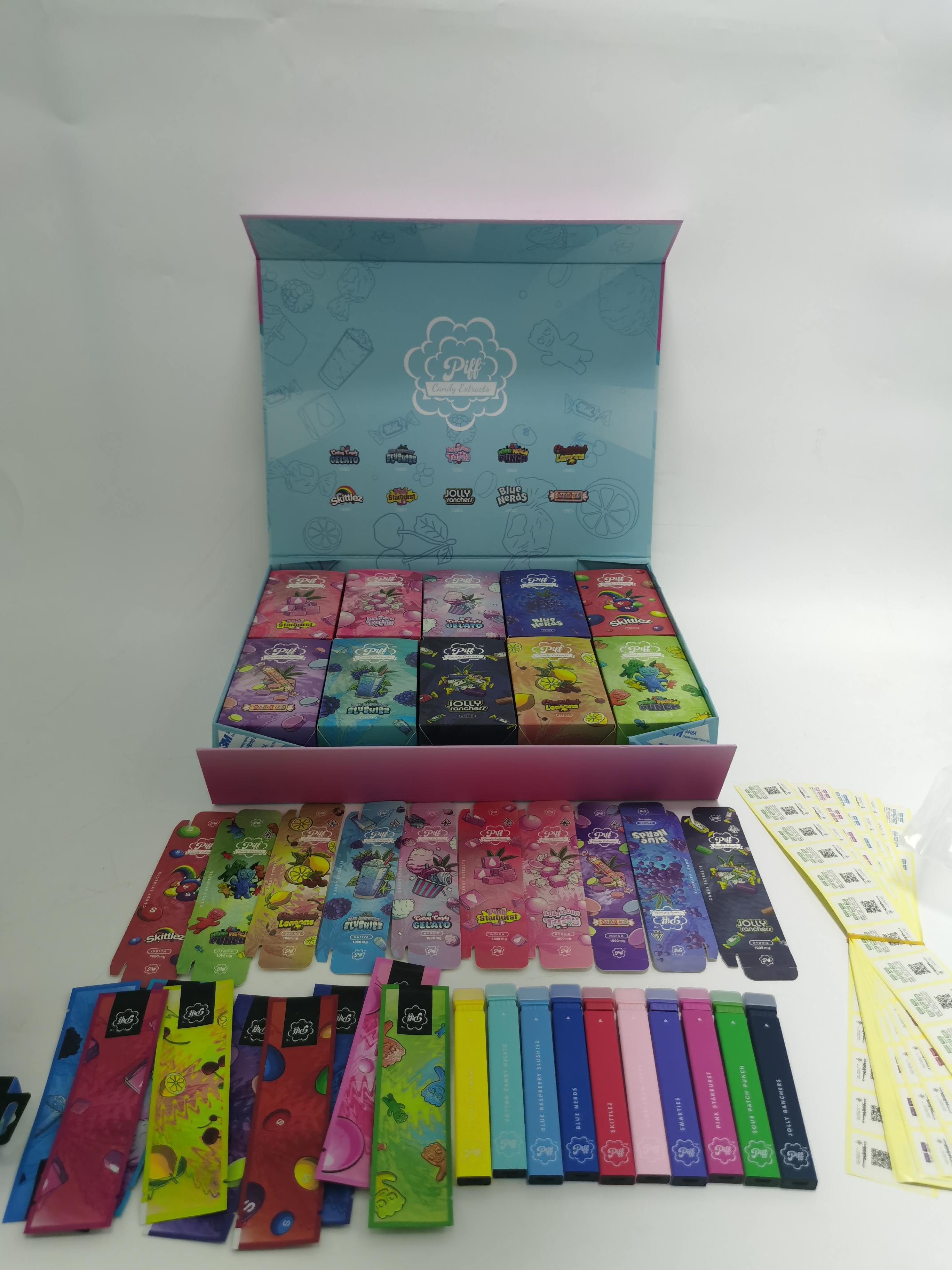 200pcs/lot USA 1g Piff Bar Candy Edtion Disposable