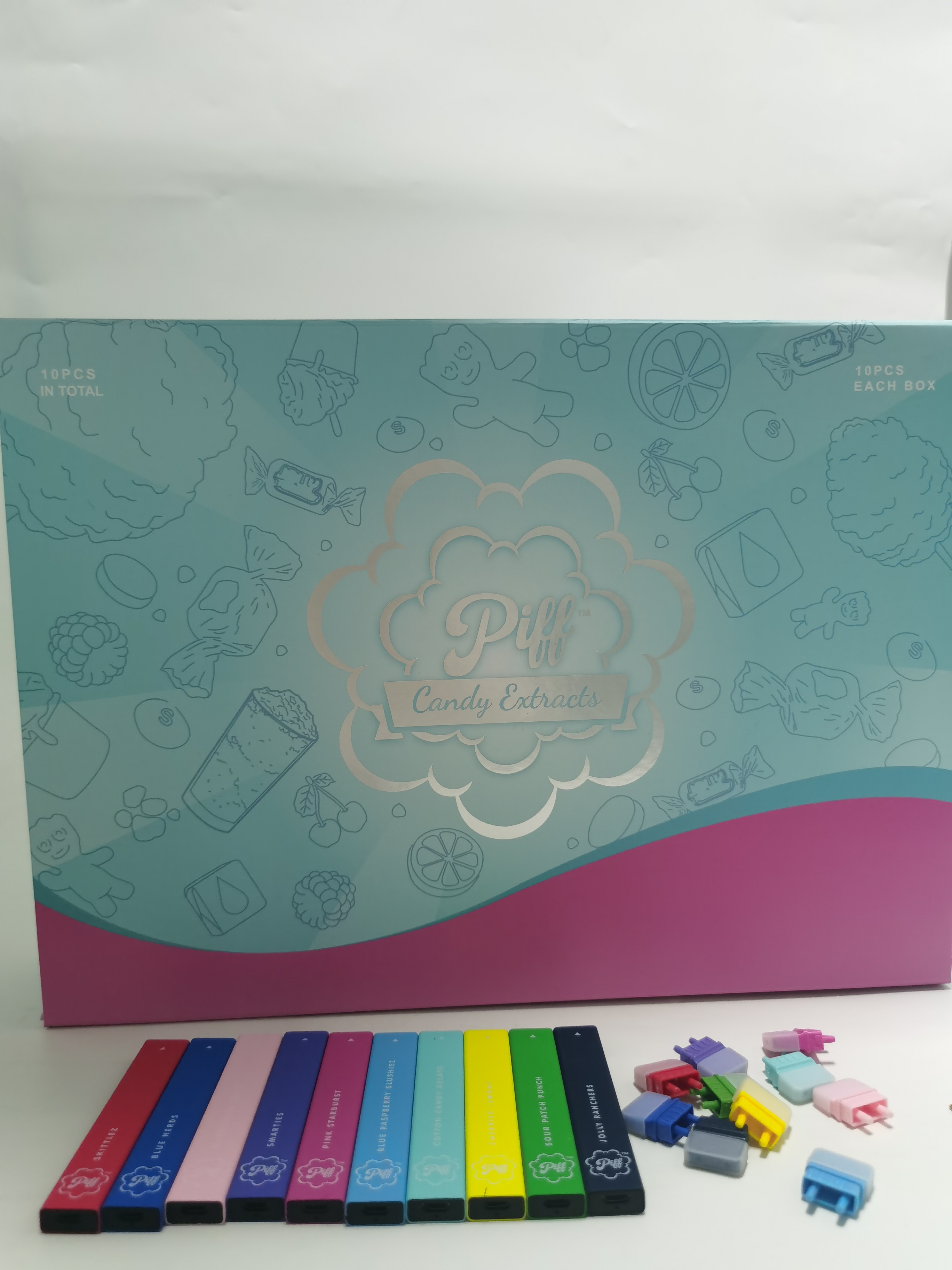 200pcs/lot USA 1g Piff Bar Candy Edtion Disposable