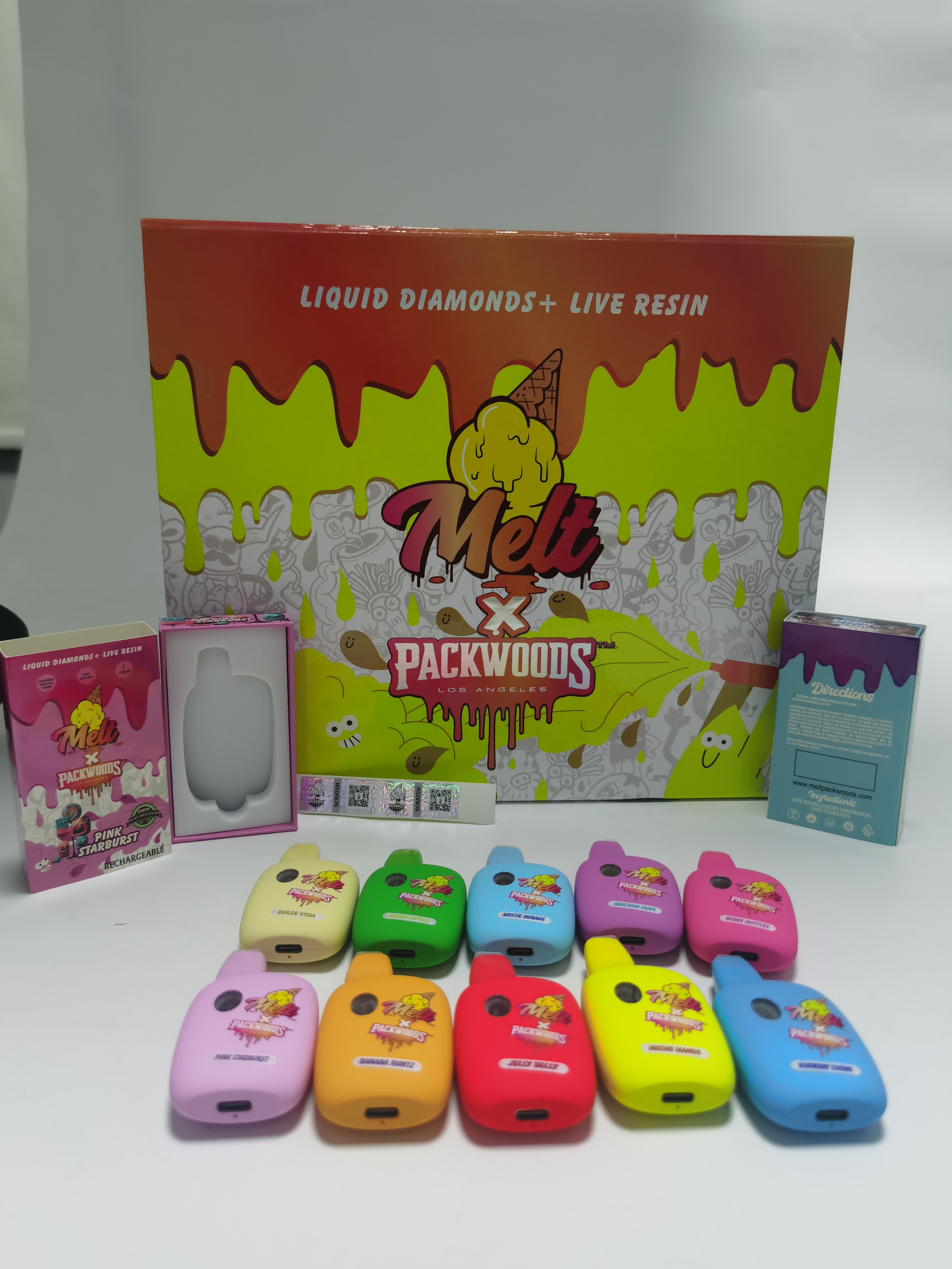 500pcs/lot USA 1g Melt Packwoods Disposable