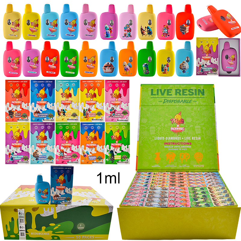 500pcs/lot USA 1g Melt Packwoods Disposable