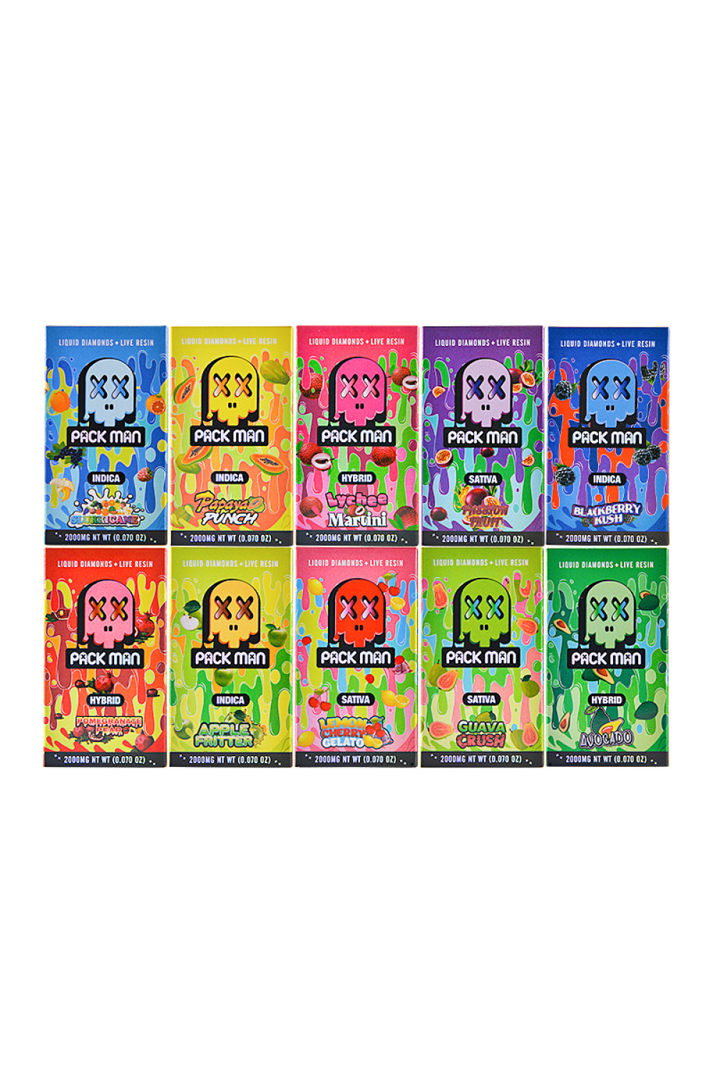 500pcs/lot Packman Gen 3 Digital Screen 2g Disposable USA