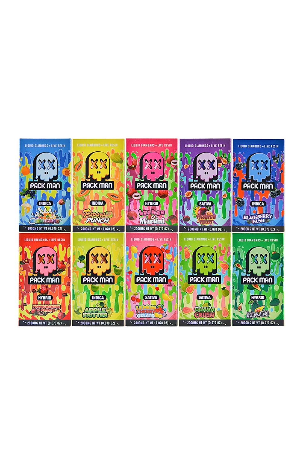 200pcs/lot USA Packman Gen 3 2g Screen Disposable
