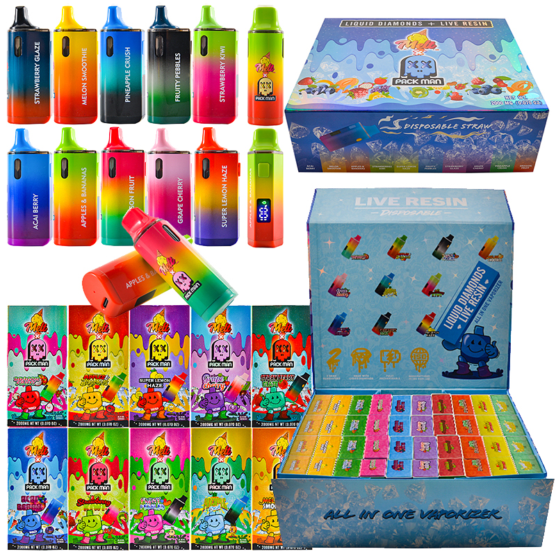 500pcs/lot USA Melt Packman With Digital Screen 2g Disposable