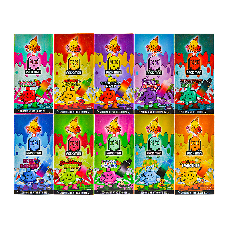 200pcs/lot USA 2g Melt Packman With Screen Disposable