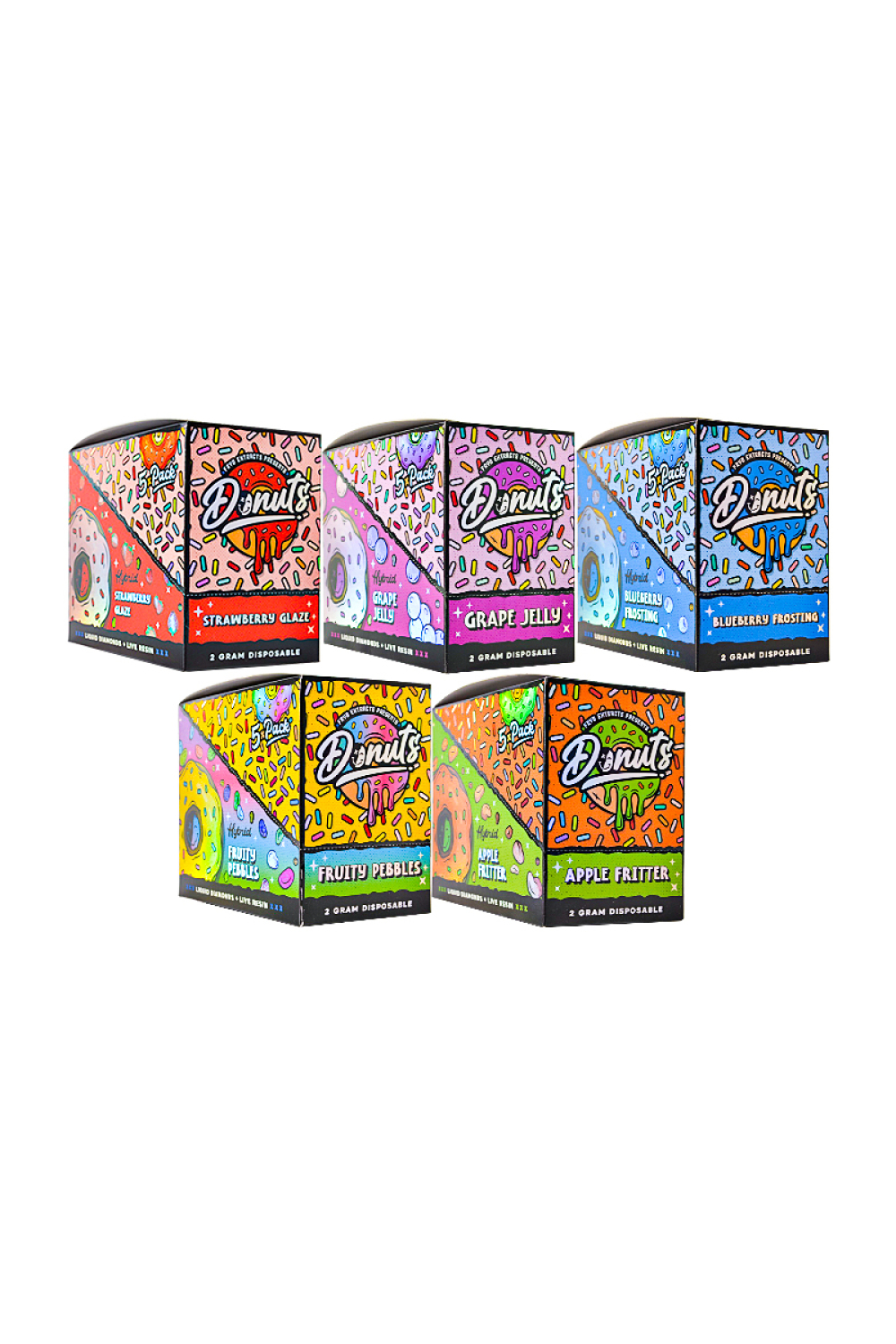 150pcs/lot USA Fryd Donut 2g Disposable
