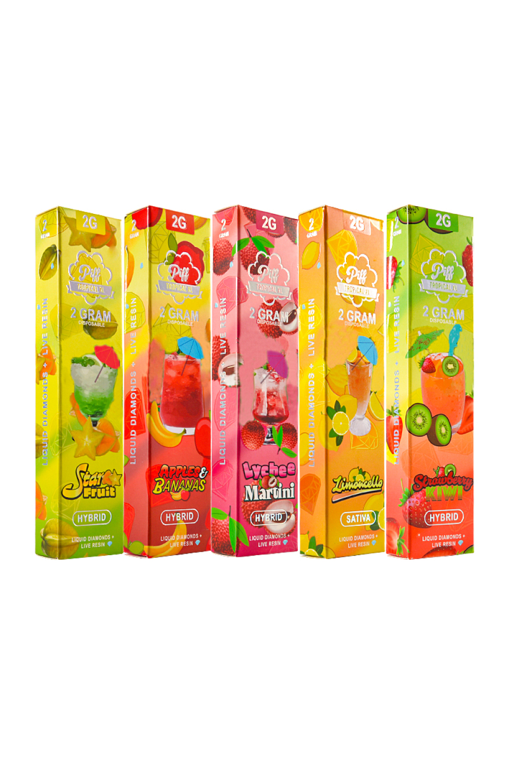 500pcs/lot Piff Tropical XL 2g Disposable USA