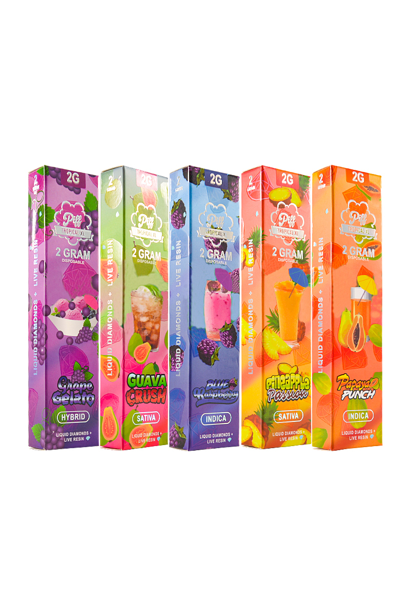 500pcs/lot Piff Tropical XL 2g Disposable USA