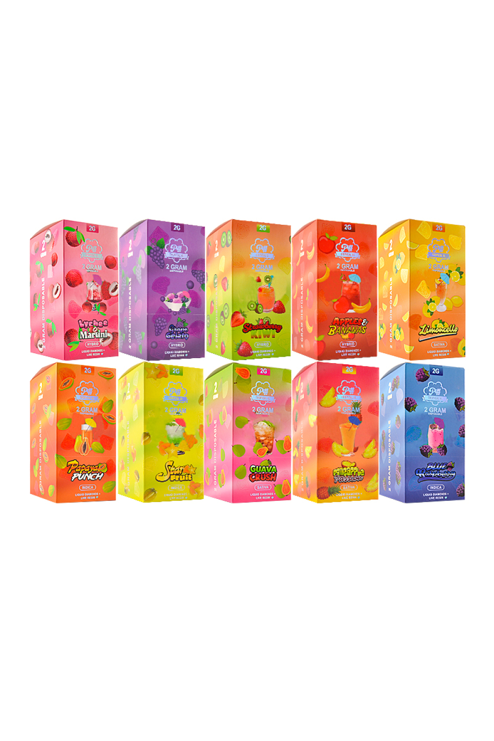 500pcs/lot Piff Tropical XL 2g Disposable USA