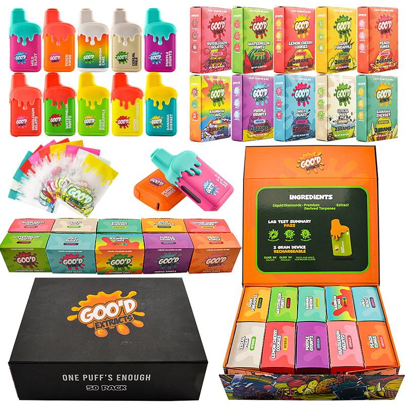 USA 500pcs/lot Goo'd Extracts 2g Disposable