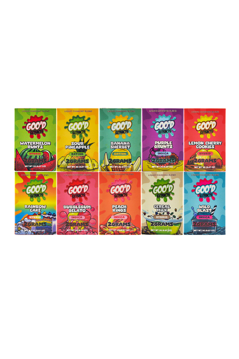 USA 500pcs/lot Goo'd Extracts 2g Disposable