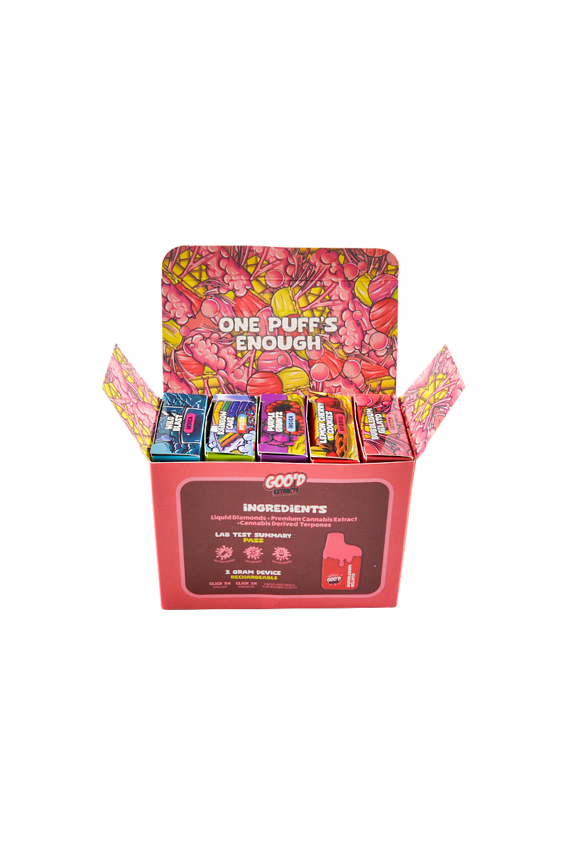 USA 500pcs/lot Goo'd Extracts 2g Disposable