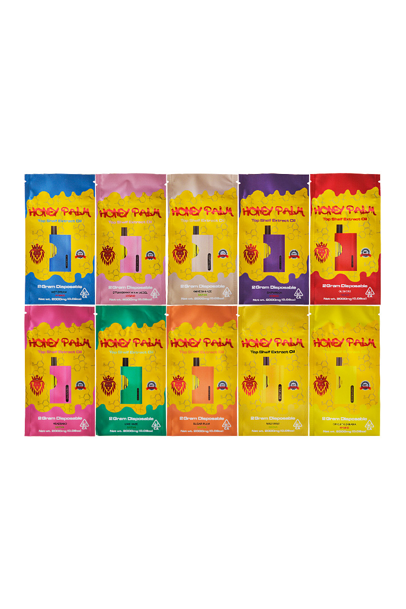 100pcs/lot Honey Palm 2g Disposable USA