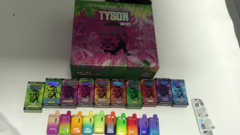 led screen tyson vape pod Tyson 2G Disposable Bulk LED Screen Empty Preheat Vape Pens USA Stock  Factory Price
