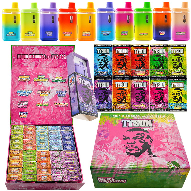 200pcs/lot USA Tyson Pod 2g With Digital Screen Disposable