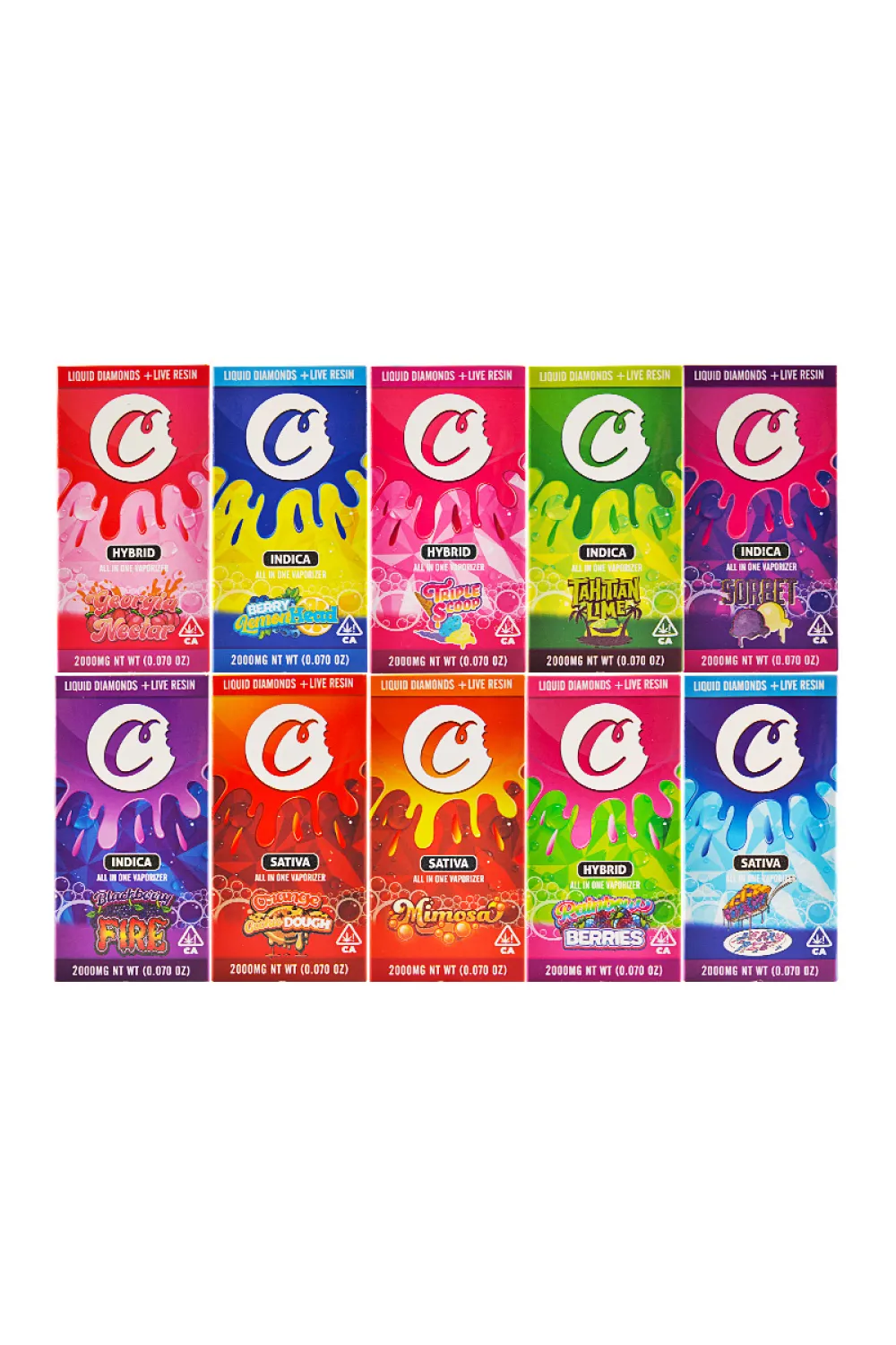 200pcs/lot USA Stock Cookies 2g With Screen Disposable