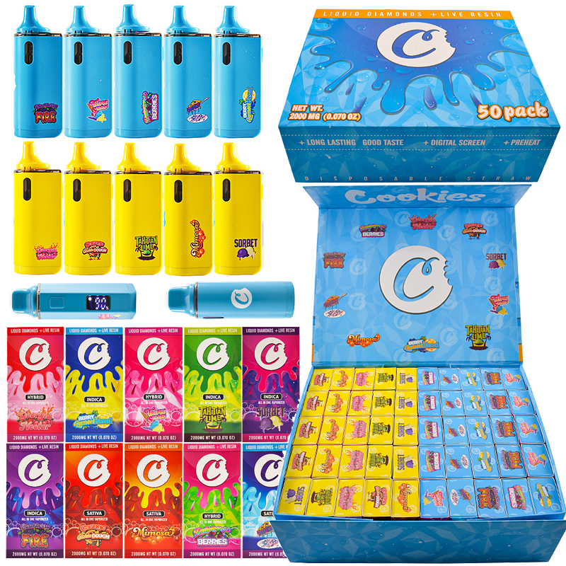 500pcs/lot USA Cookies 2g With Screen Disposable