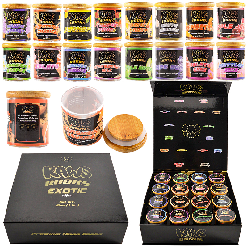 Kaws Moon Rocks Exotic Edition 1 oz Glass Jar