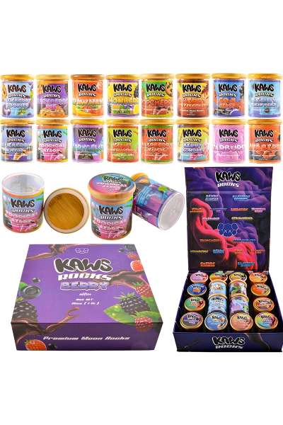 Kaws Moon Rocks Berry Edition 1 oz Glass Jar 01