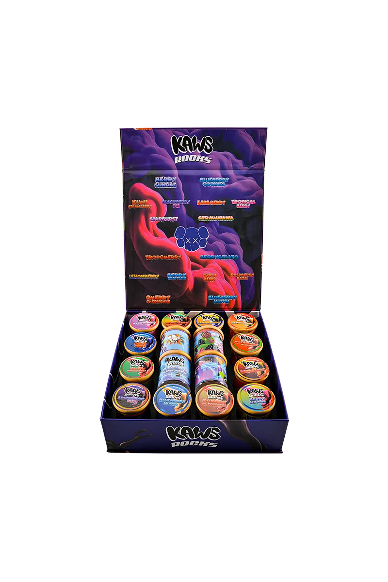 Kaws Moon Rocks Berry Edition 1 oz Glass Jar