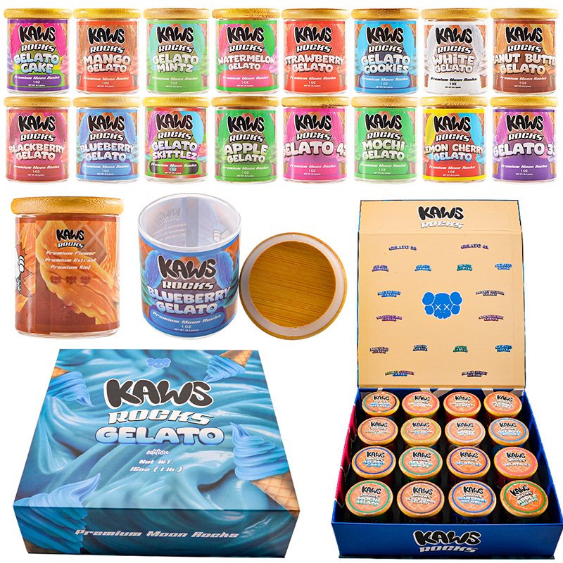 Kaws Moon Rocks Gelato Edition 1 oz Glass Jar