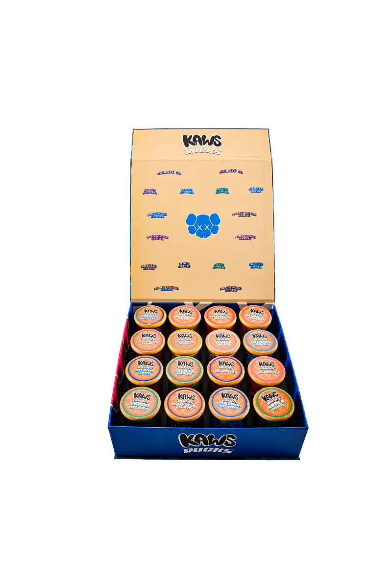 Kaws Moon Rocks Gelato Edition 1 oz Glass Jar